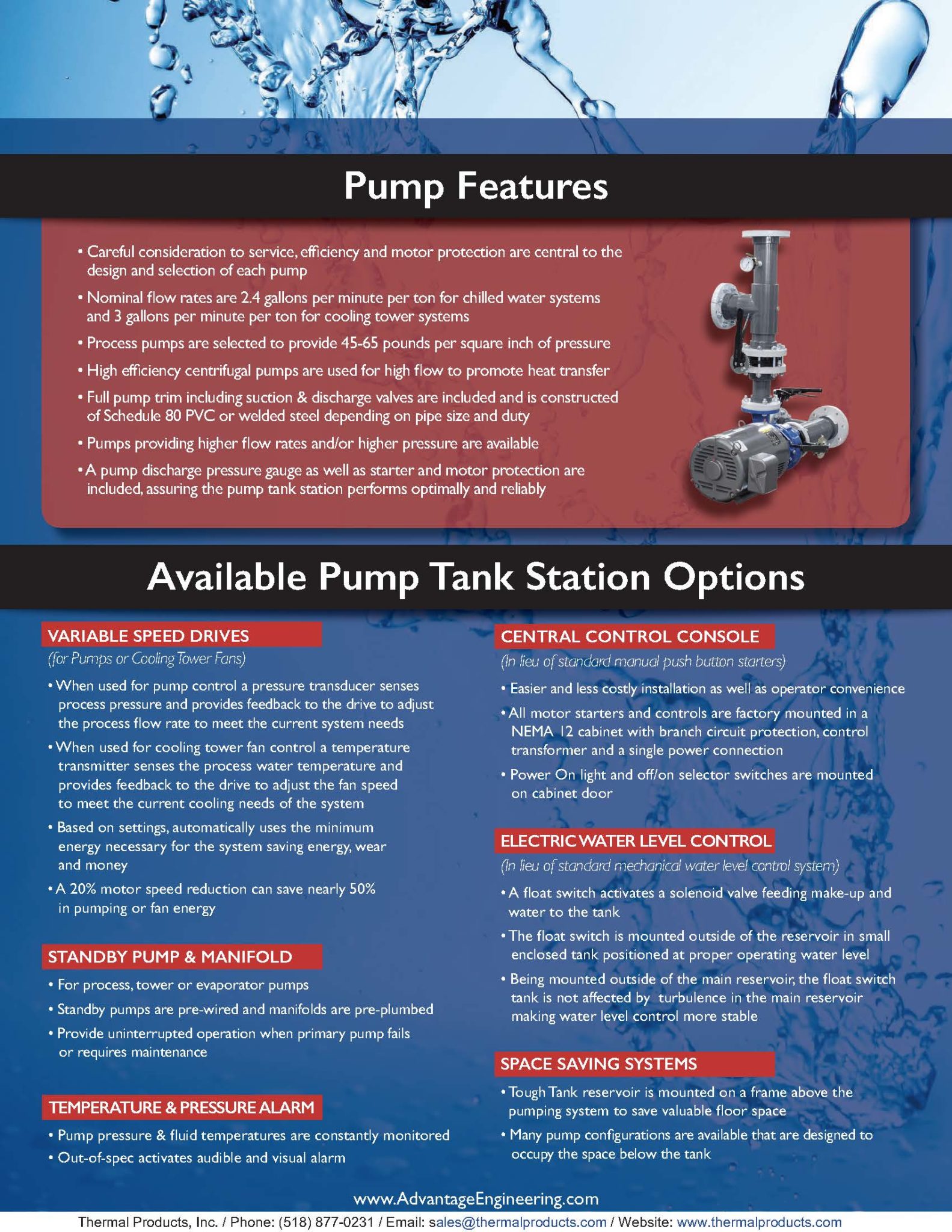 Pump Tank Stations - Thermal Products