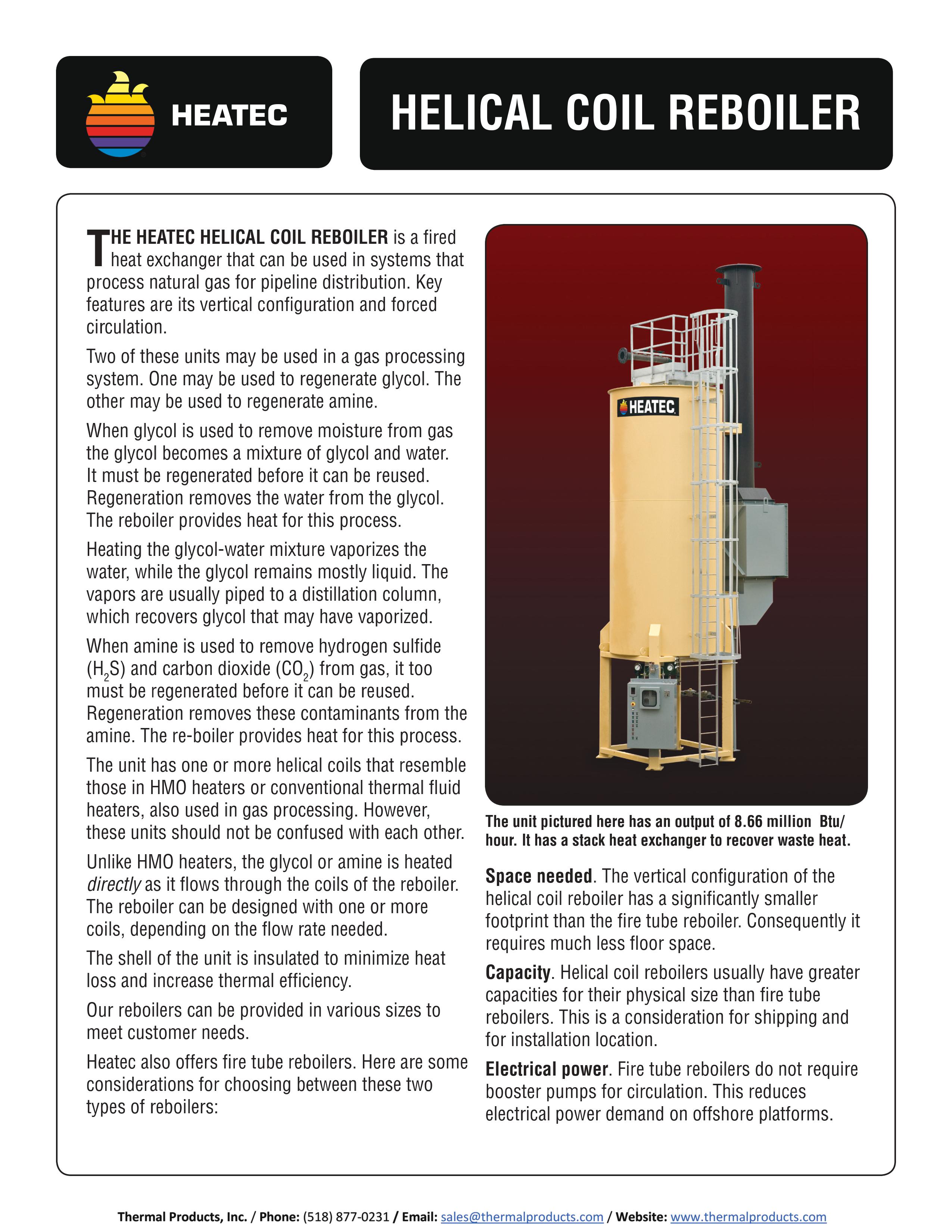 Helical Coil Reboiler