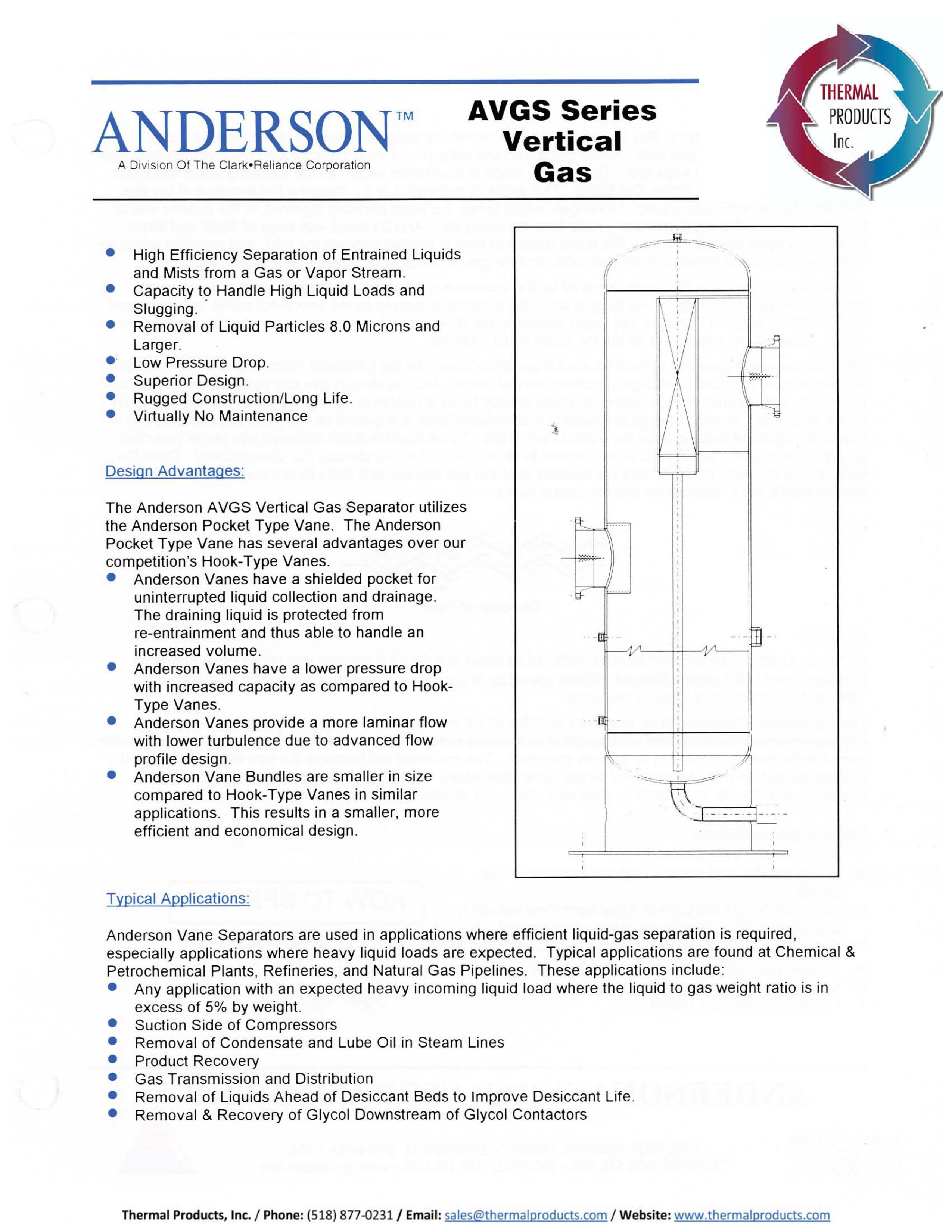 AVGS Series Vertical Gas