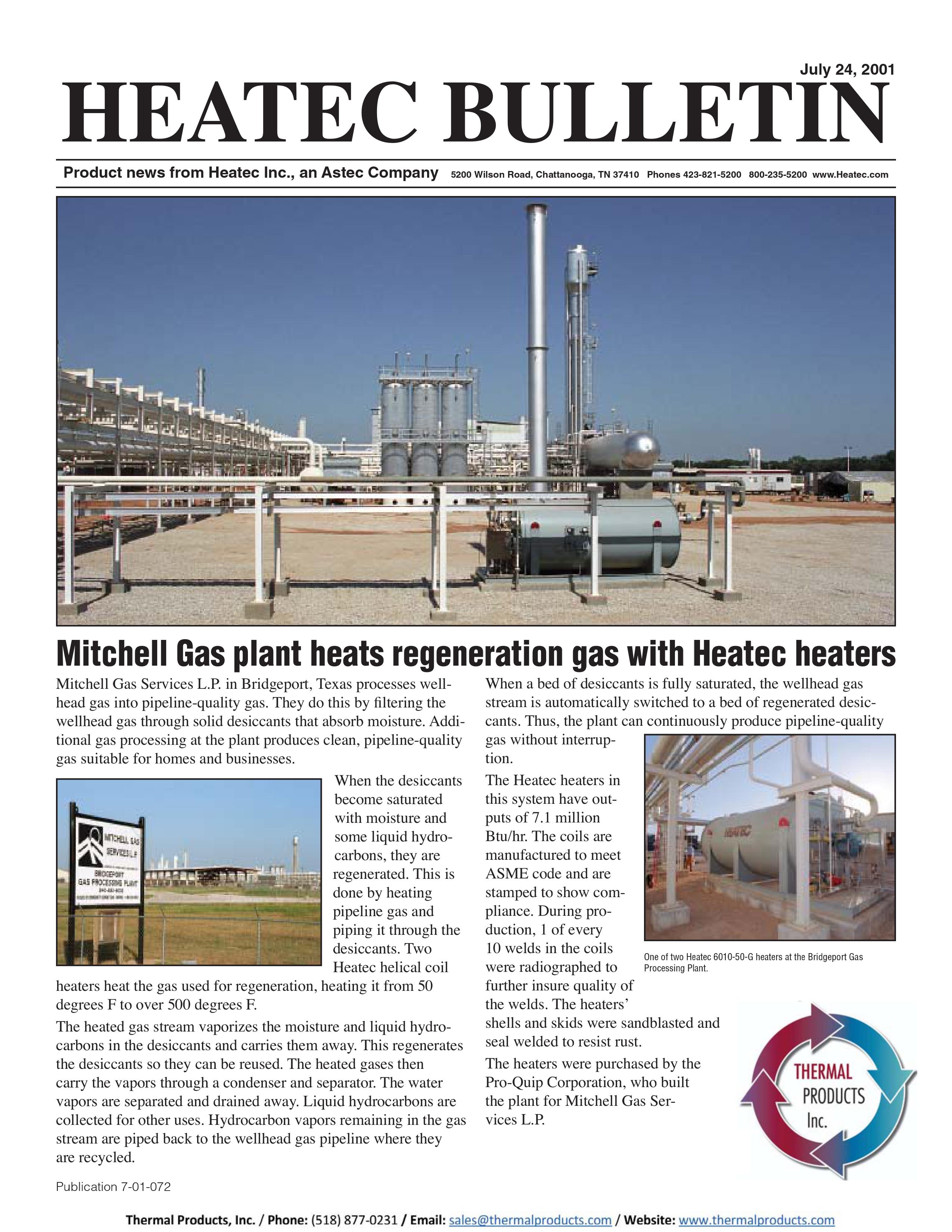 Heatec Bulletin - 2001