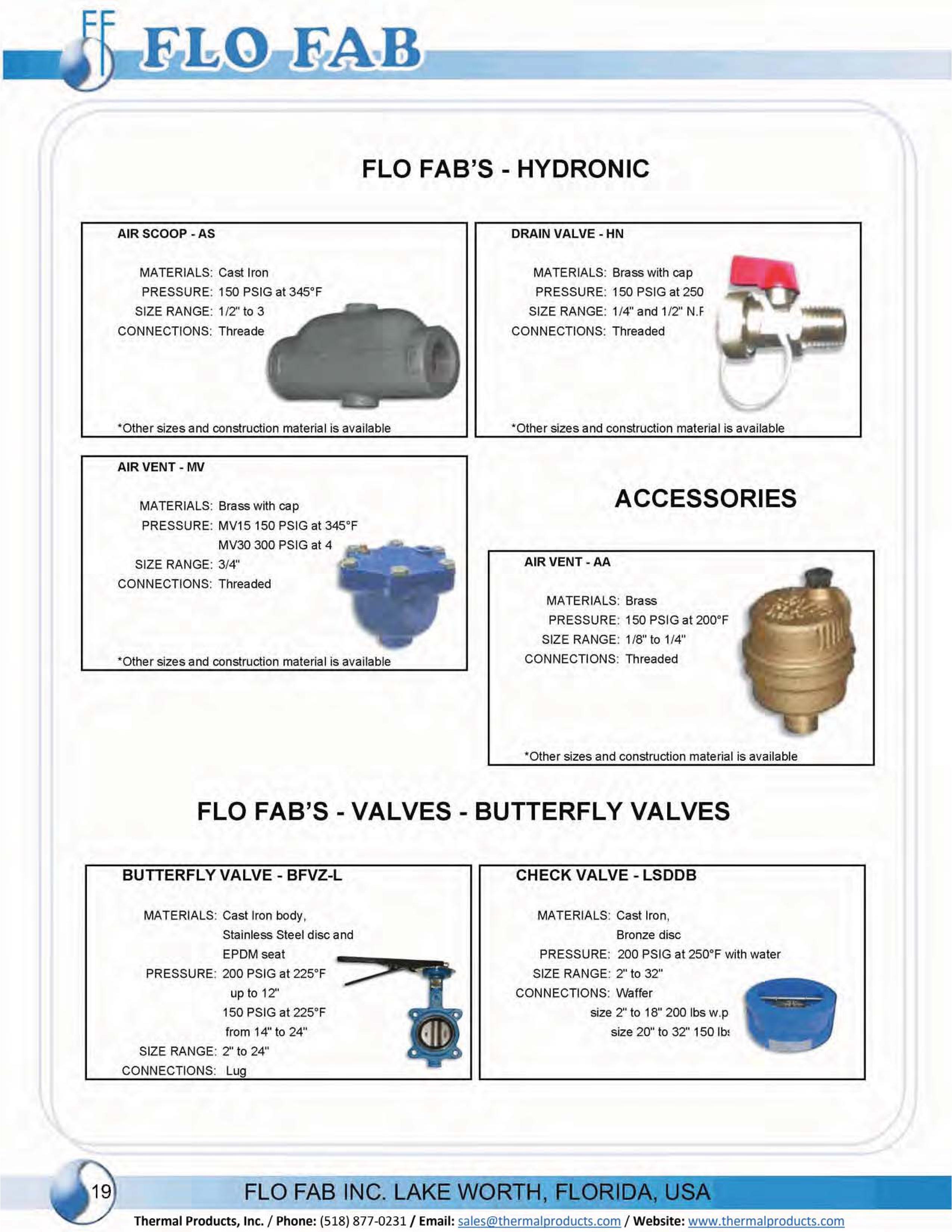 Flo Fab Complete Product Line - Thermal Products