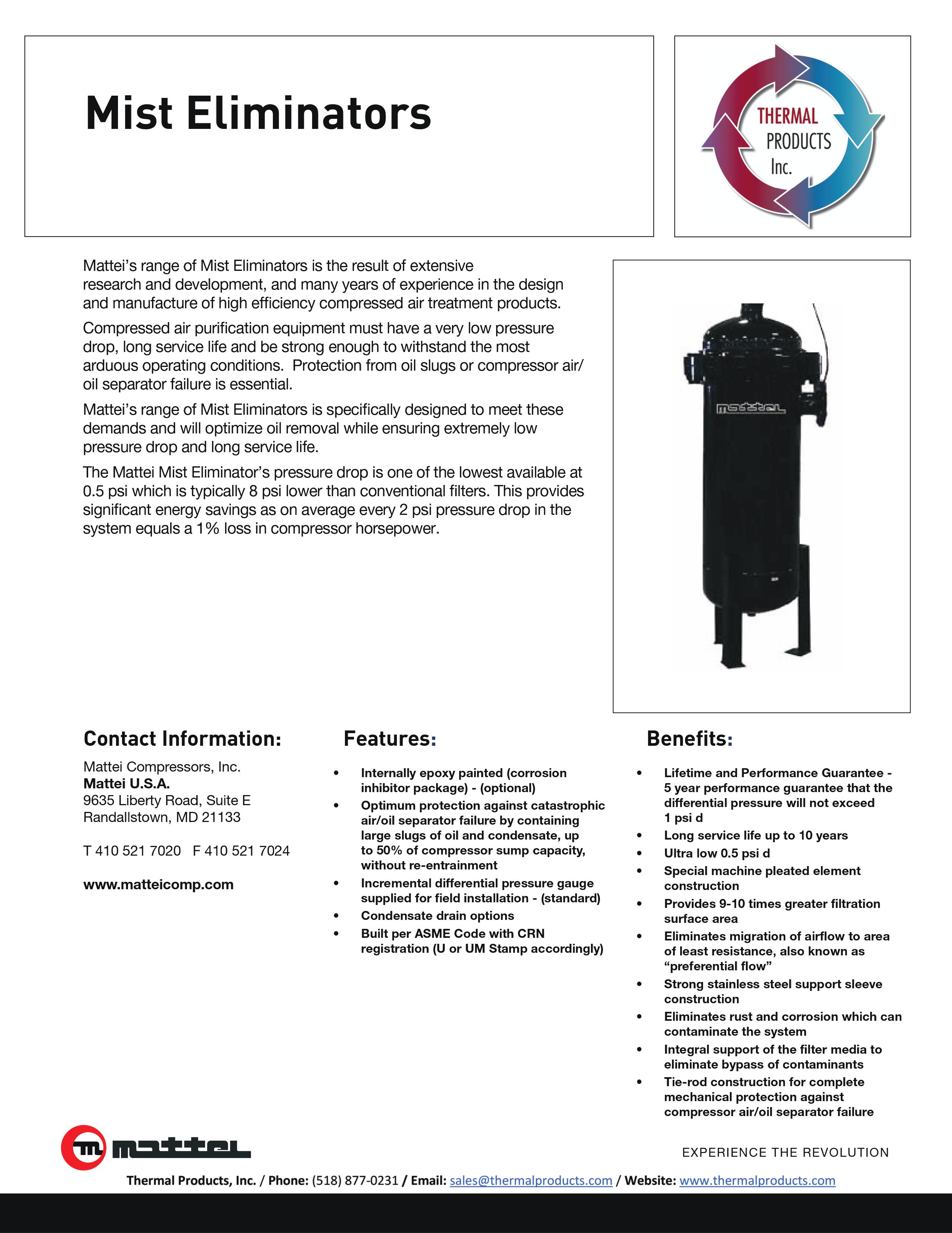 Mist Eliminator Brochure