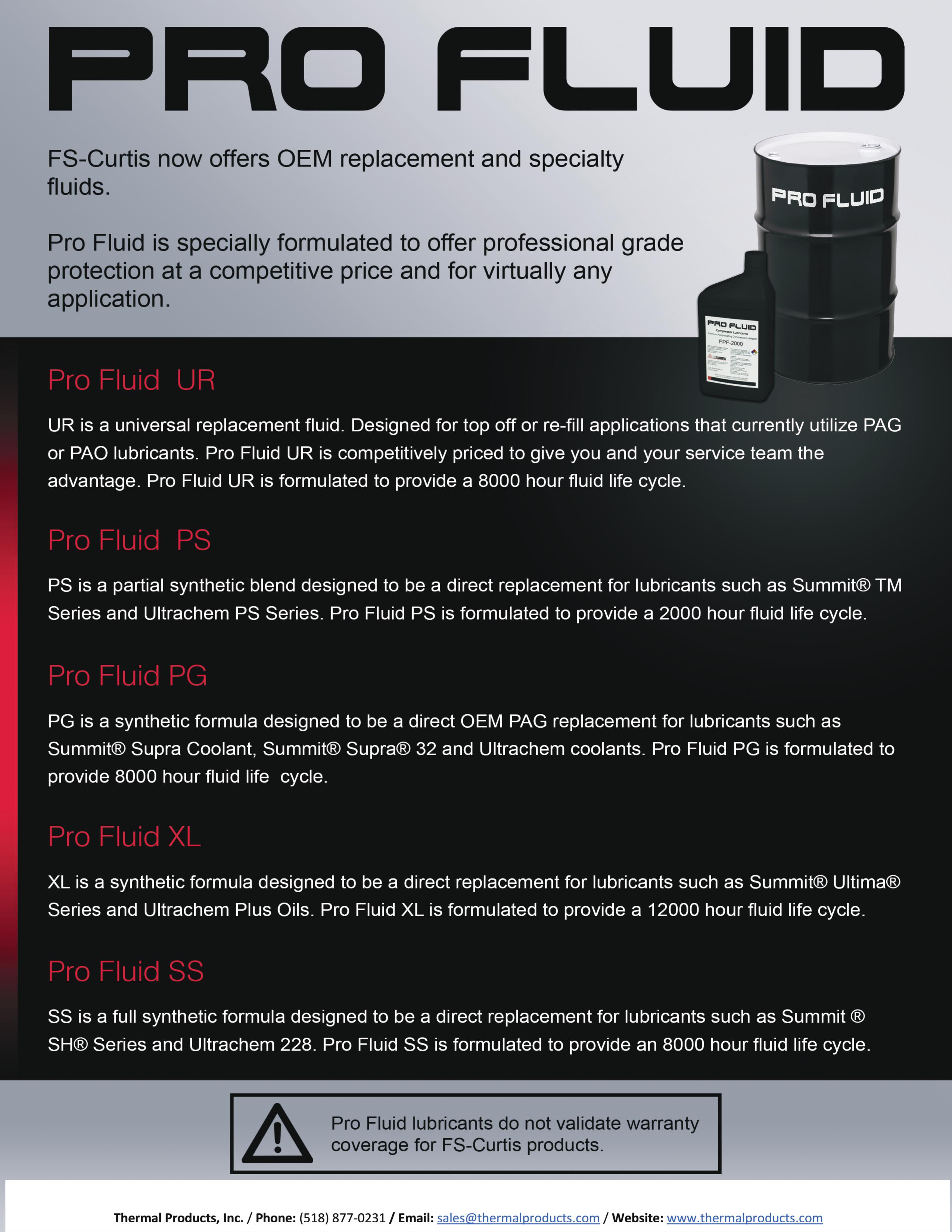 Pro Fluids Brochure