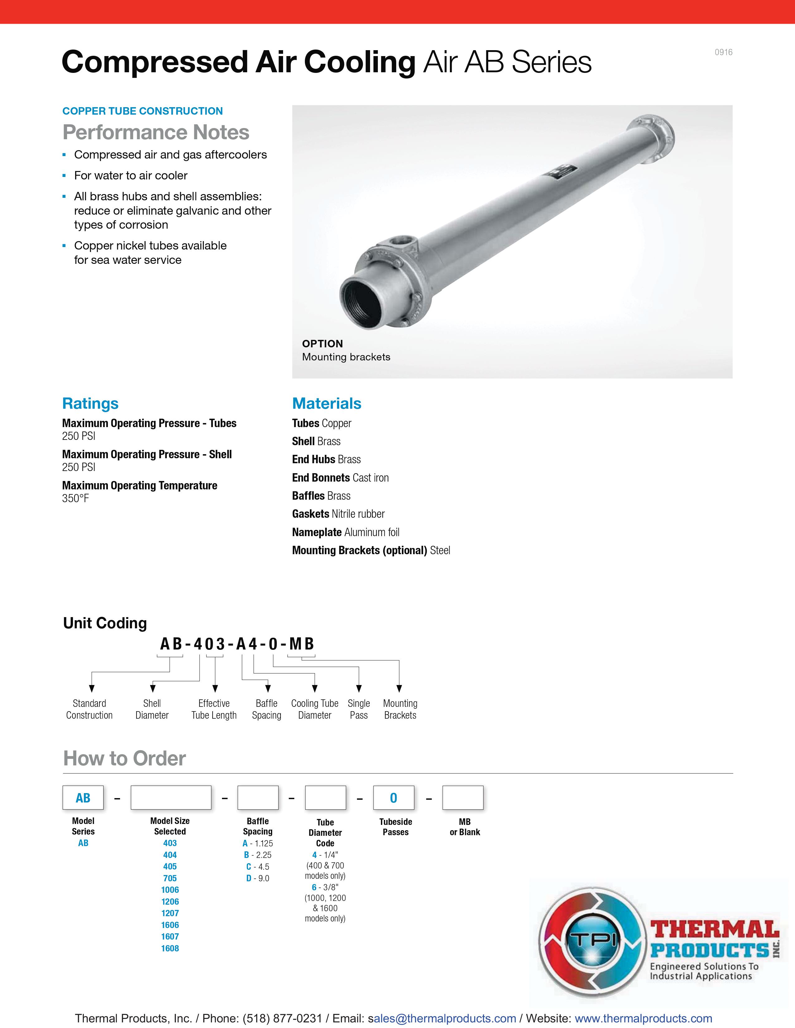 Basco Type 500 Heat Exchangers - Thermal Products