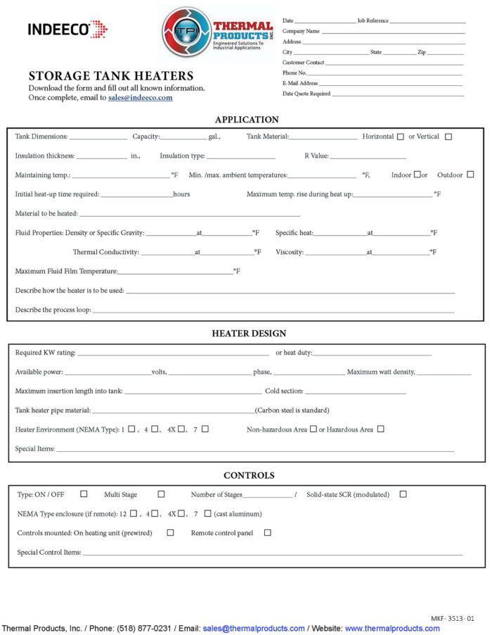 Storage Tank Heater RFQ Form_1